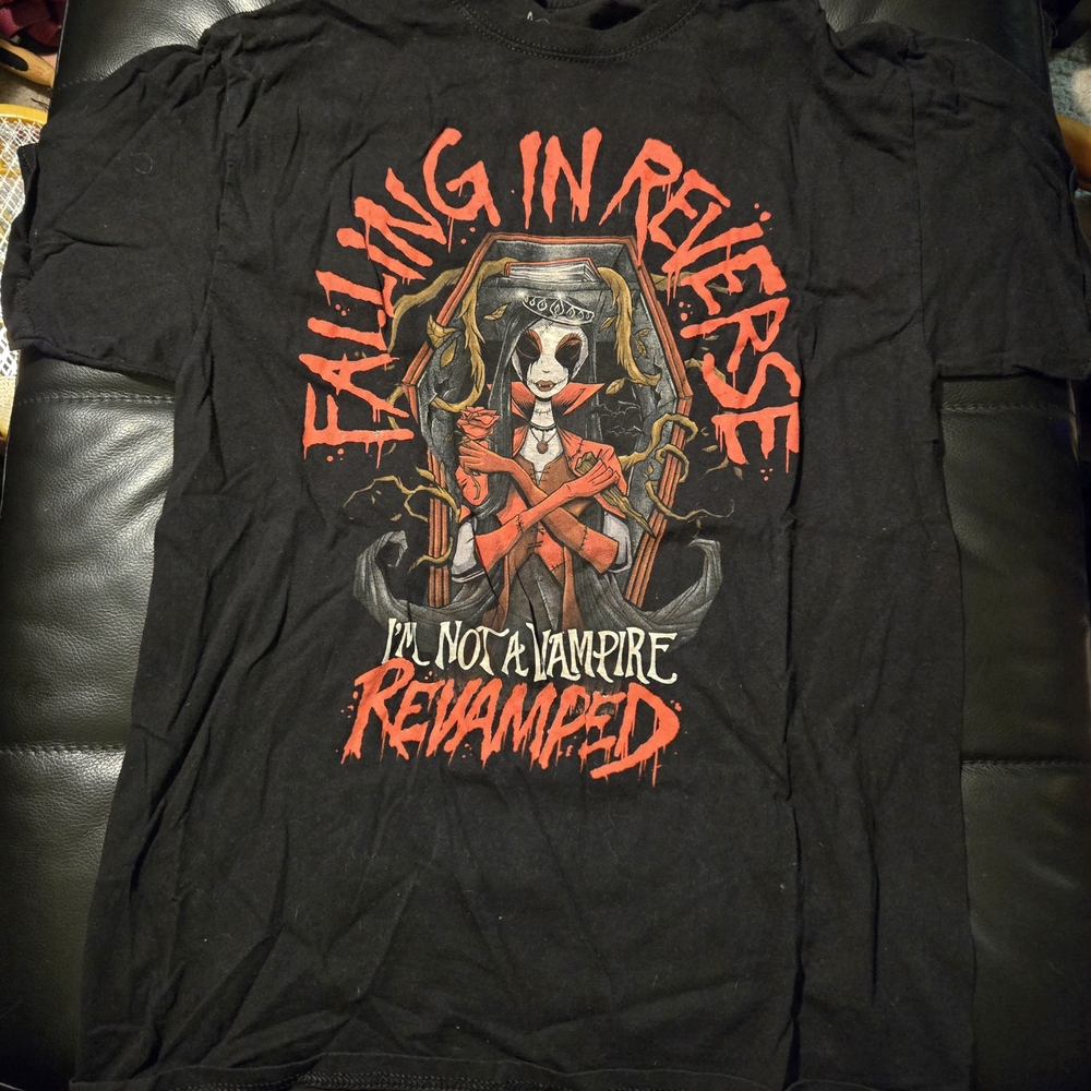 Black Graphic Falling In Reverse T-Shirt